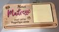 Support Post-it « Merci Maîtresse » en bois
